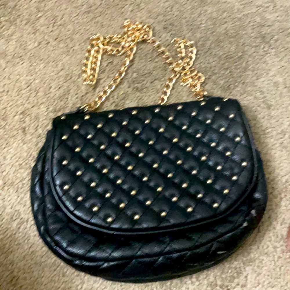 Faux fur chain purse